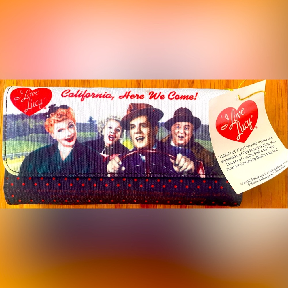 “I Love Lucy” Rare California Here We Come Wallet NWT